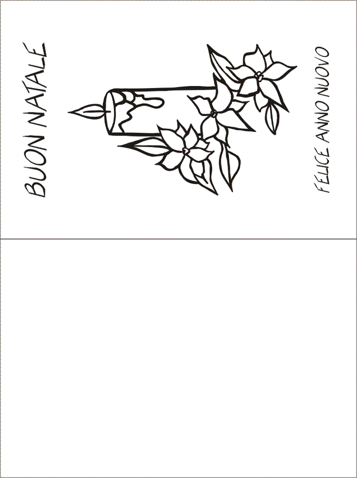 Biglietti Di Natale Da Colorare Per Scuola Primaria