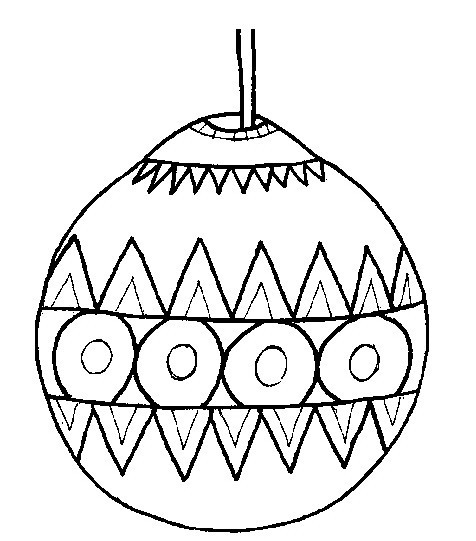 kaboose coloring pages for christmas ornaments - photo #1