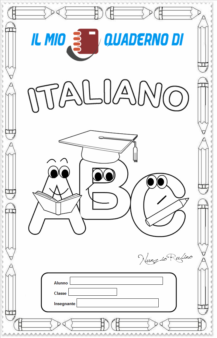 Copertina Quaderno Di Italiano