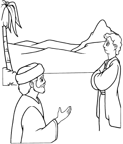 abraham and lot free coloring pages - photo #14