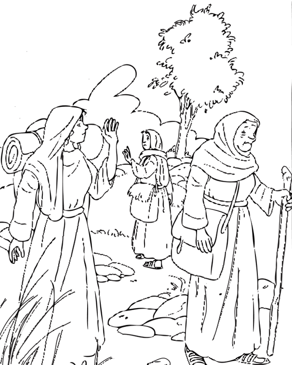 naomi and ruth coloring pages - photo #11
