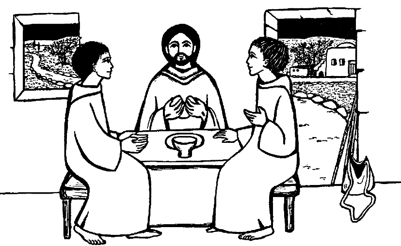 emmaus road coloring pages - photo #34