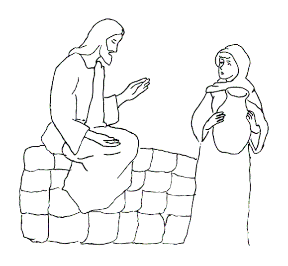clipart jesus and the woman at the well - photo #14