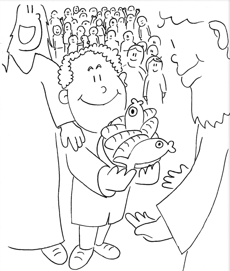 Related Image Coloring Sheets Jesus Feeds 5000 Colouring Pages