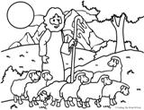 il buon pastore da colorare