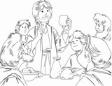 ultima cena disegno da colorare