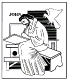 simbolo del vangelo di Giovanni da colorare