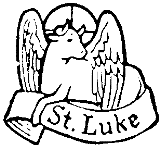 simbolo del vangelo di Luca da colorare
