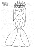 Regina Ester da colorare