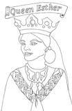 Regina Ester da colorare