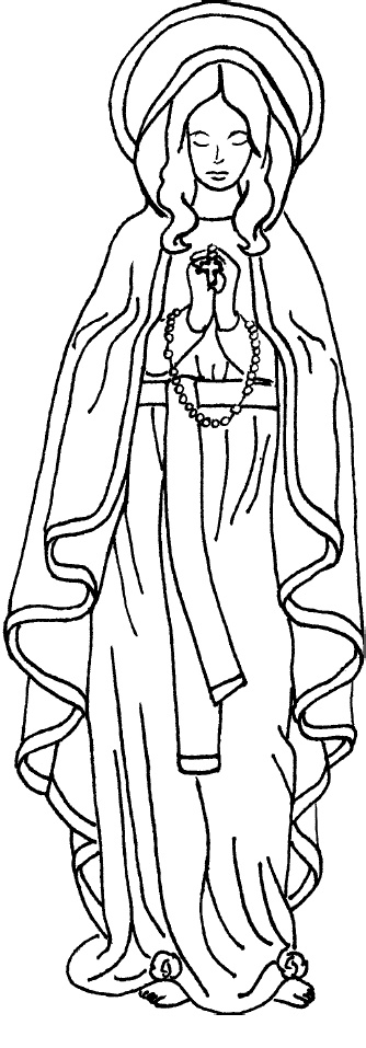 immacolata concezione da colorare