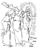 discepoli di emmaus da colorare