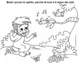 le beatitudini da colorare