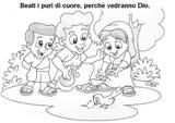 le beatitudini da colorare