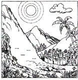 discorso della montagna da colorare