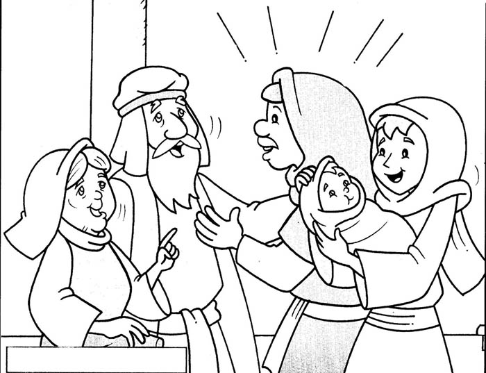 Presentazione Di Gesa1 Al Tempio Disegni Da Colorare