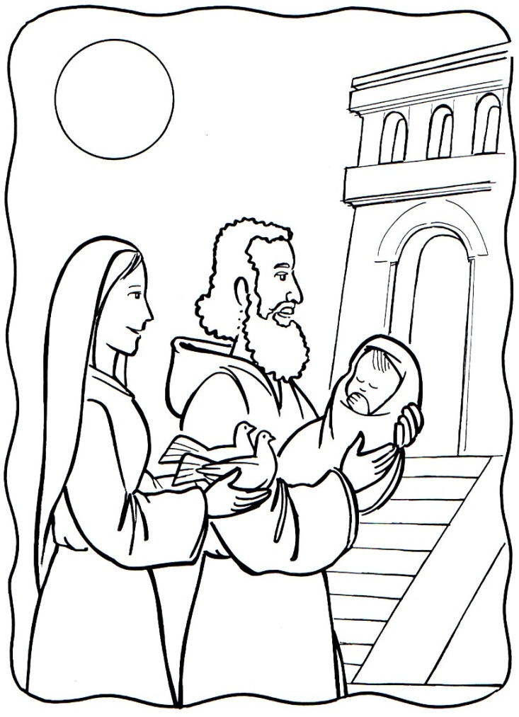 Presentazione Di Gesa1 Al Tempio Disegni Da Colorare