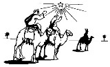 Disegno sui Re Magi da colorare