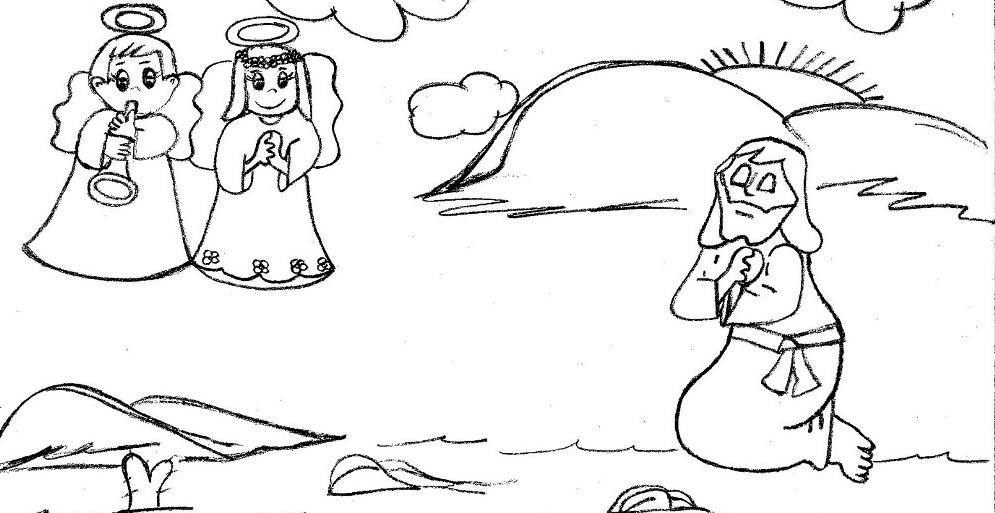 Gesa1 Tentato Nel Deserto Disegni Da Colorare