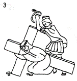 via crucis da colorare
