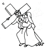 via crucis da colorare