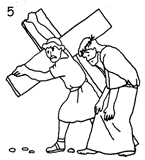 via crucis da colorare