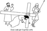 via crucis da colorare