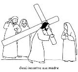 via crucis da colorare