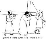 via crucis da colorare