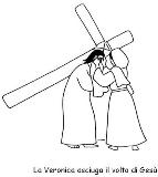 via crucis da colorare