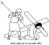 via crucis da colorare