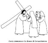 via crucis da colorare
