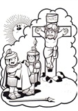 via crucis da colorare