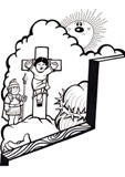via crucis da colorare