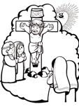 via crucis da colorare