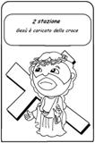 via crucis da colorare