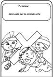 via crucis da colorare